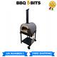 Large Outdoor Wood-fired Pizza Oven With Stand & Wheels With Small Dent On Side