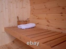 Luxury Oval Outdoor Hobbit Family Sauna Garden Sauna Harvia wood fired Heater
