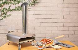 Mimiuo Outdoor Wood & Pellet-Fired Pizza Oven Assemble in Minutes, Portable