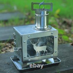 Mini Firewood Burner Fire Wood Heater Stainless Steel for Outdoor for Stay War