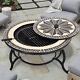 Mosaic Fire Pit Brazier Outdoor Bbq Grill Table Stove Heater Barbeque Firepit