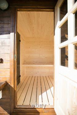 OVAL SAUNA Outdoor wooden garden sauna, better than barrel HARVIA WOOD FIRED