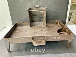 Old Vintage Rare Indian Outdoor Wood Burning Big Cooking Iron Fire Pit / Chulha