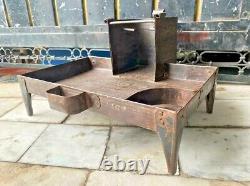 Old Vintage Rare Indian Outdoor Wood Burning Big Cooking Iron Fire Pit / Chulha