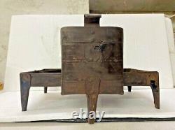 Old Vintage Rare Indian Outdoor Wood Burning Big Cooking Iron Fire Pit / Chulha