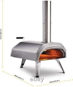 Ooni Karu 12 Outdoor Multi-Fuel Pizza Oven, Portable 950°F, Wood Fired & Gas