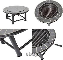 Outdoor 30 Tile Fire Pit Table