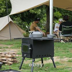 Outdoor Camping Wood burning Portable Stove Fire For Bell Tent