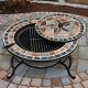 Outdoor Fire Pit Bbq Firepit Brazier Garden Round Table Stove Patio Heater Grill