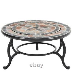 Outdoor Fire Pit BBQ Firepit Brazier Garden Round Table Stove Patio Heater Grill