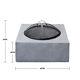 Outdoor Fire Pit Bbq Grill Bowl Firepit Square Table Stove Garden Patio Heater