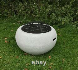 Outdoor Fire Pit Bowl & BBQ Grill Round Patio Fire LARGE Outdoor Fire Pit 67.5cm