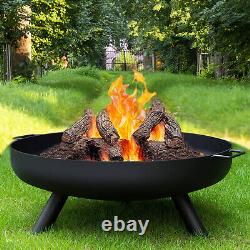 Outdoor Fire Pit Garden Fire Pit Camping Patio Heater Large Log Burner Bbq