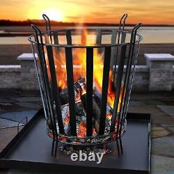 Outdoor Fire Pit Log Wood Burner Garden Patio Heater Barbecue Decoration Camping