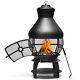 Outdoor Fire Pit Portable Chimenea Fireplace Wood/coal Burning Heater Withcover