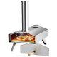 Outdoor Foldable Pizza Oven Stainless Steel Pizza Cooker Wood Pellet Fired