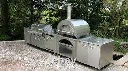 Outdoor Kitchen, Wood Fired Pizza Oven, Bull Grill