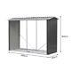 Outdoor Large Metal Log Store Shed Tools Storage Shed Garden Fire Wood Shelter