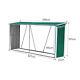 Outdoor Metal Log Store Shed Tool Storage Rack Garden Fire Wood Shelter Cabinet