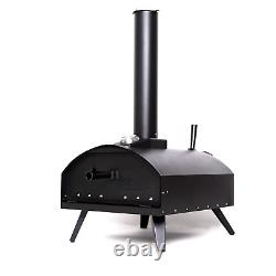 Outdoor Pizza Oven Bundle Portable Wood Fired Garden Stone Grill Bella Black 2