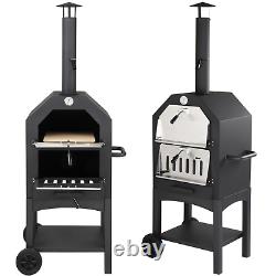 Outdoor Pizza Oven Portable Wood Fire Pizza Maker Freestanding Waterproof Cover
