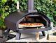 Outdoor Pizza Oven Steel, Portable Wood Fired, Charcoal With Thermometer