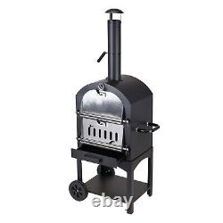 Outdoor Pizza Oven Wood Fire Garden Stone Coal Logs Charcoal BBQ Barbecue Grill