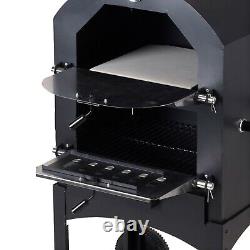 Outdoor Pizza Oven Wood Fire Garden Stone Coal Logs Charcoal BBQ Barbecue Grill