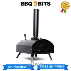 Outdoor Pizza Oven Wood Fired Grill Barbecue Bbq-bits Bella Black 2.0