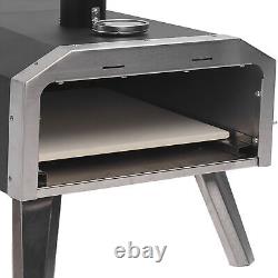 Outdoor Pizza Oven Wood Fired Maker Outside Stove 12in Portable Stainless UK MPF
