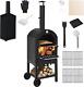 Outdoor Pizza Oven, Wood Fired Pizza Maker With Chimney, Pizza Peel And Stone, G