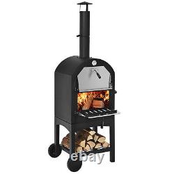 Outdoor Pizza Oven Wood-fired Pizza Maker Pizza Stone with Waterproof Cover