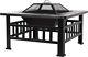 Outdoor Stone Square Fire Pits Bbq, Backyard Amazon Firepit Table, 32- Inch