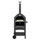 Outdoor Wood Fired Pizza Oven With Pizza Stone, Pizza Peel, Grill Rack, For Back