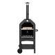 Outdoor Wood Fired Pizza Oven With Pizza Stone And Grill Rack For Backyard