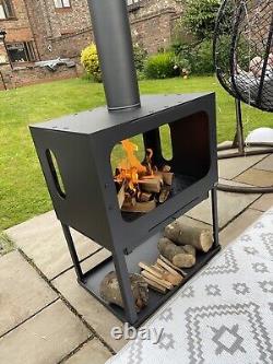 Outdoor wood burner stove