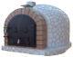 Outdoor Wood Fired Pizza Oven 100cm X 100cm Superior Model White Mosaic