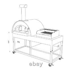 Outdoor wood fired pizza oven, Grill, BBQ, Combo, Outdoor Kitchen