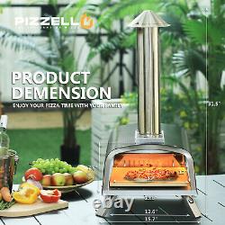 PIZZELLO Outdoor Wood Fired Pizza Oven Portable Pellet Pizza Ovens for Patio
