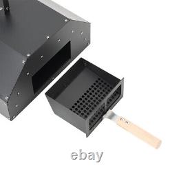 Pizza Oven Outdoor Portable Pellet Wood Fired BBQ Smoker with Shovel Stone Base