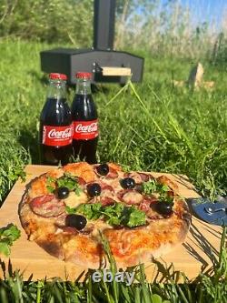Pizza Oven Outdoor Portable Wood Fired, Stone 30x38