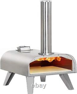 Pizza Oven Outdoor Wood BBQ oven Portable Stone pizza Fired Steel Stainless