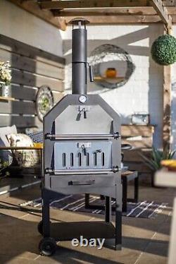 Pizza Oven Smoker Wood Fired Multi-Function Outdoor BBQ / 163 cm