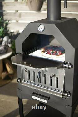 Pizza Oven Smoker Wood Fired Multi-Functional Outdoor BBQ / 163 cm
