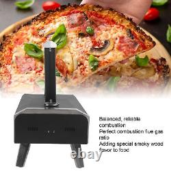 Pizza Oven Wood Fired Maker Outside Stove 12'' Portable Stainless Steel