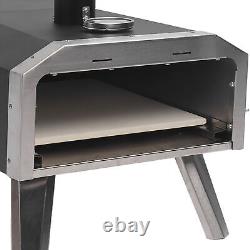 Pizza Oven Wood Fired Maker Outside Stove 12'' Portable Stainless Steel