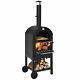 Portable Outdoor Pizza Oven Wood-fired Pizza Maker Heater With Pizza Stone Camping
