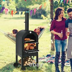 Portable Outdoor Pizza Oven Wood-fired Pizza Maker withWaterproof Cover Pizza Peel