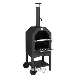 Portable Outdoor Pizza Wood Fired Stone, BBQ Grill for Backyard