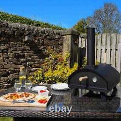 Portable Stone Base Charcoal / Wood Fired Outdoor Pizza Oven & BBQ for Gardens